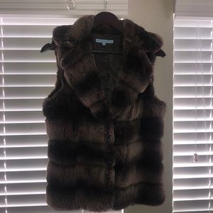 Faux fur body vest
